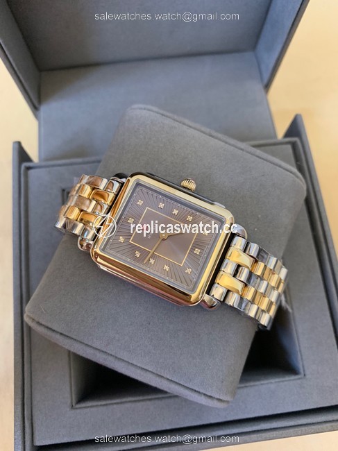 Michele Multicolor Deco Ii two-tone Diamond Accent Mww06x000033 Watch Michele Multicolor Deco Ii two-tone Diamond Accent Mww06x000033 Watch