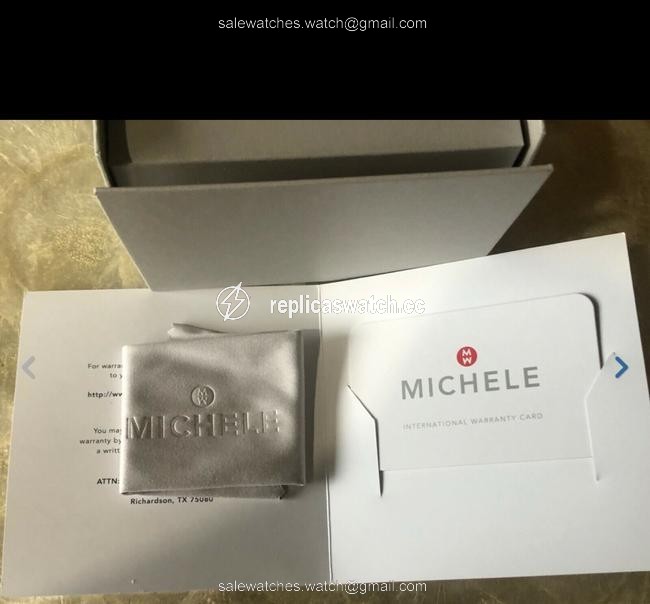 Michele Silver New Urban Coquette Stainless Steel Diamond Watch Michele Silver New Urban Coquette Stainless Steel Diamond Watch