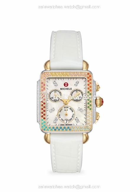 Michele Rainbow Deco Madison Diamond Carousel Watch Michele Rainbow Deco Madison Diamond Carousel Watch