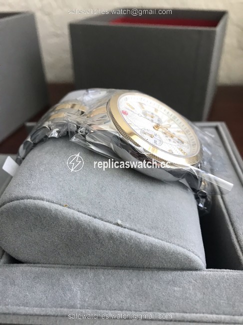 Michele Gold/ Silver Uptown Diamond Dial Two Tone Gold/ Mww25a000002 Watch Michele Gold/ Silver Uptown Diamond Dial Two Tone Gold/ Mww25a000002 Watch