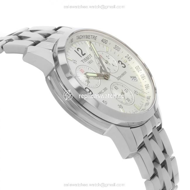 Tissot White Men Prc200 Chronograph Stainless Steel T17.1.586.32 Watch Tissot White Men Prc200 Chronograph Stainless Steel T17.1.586.32 Watch