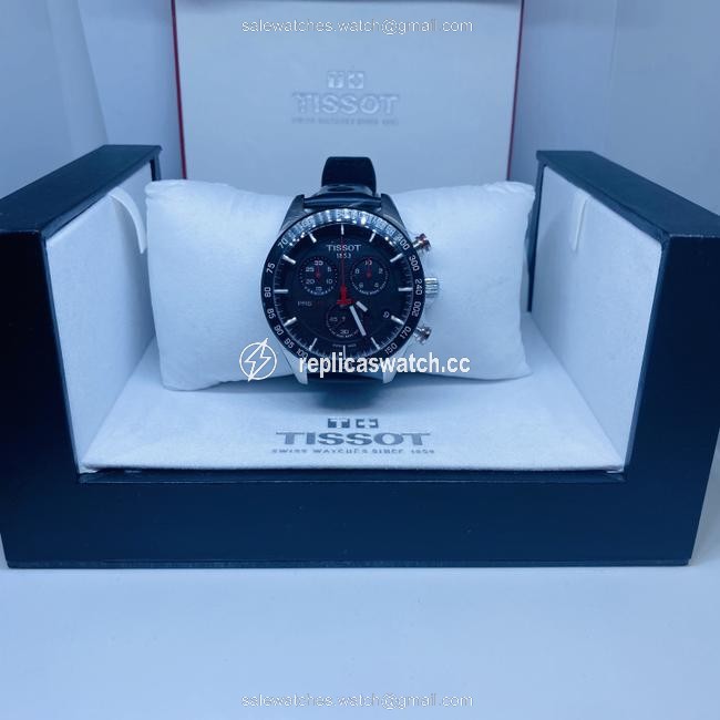 Tissot Black Chronograph Leather Strap Mens T100.417.16.051.00 Watch Tissot Black Chronograph Leather Strap Mens T100.417.16.051.00 Watch