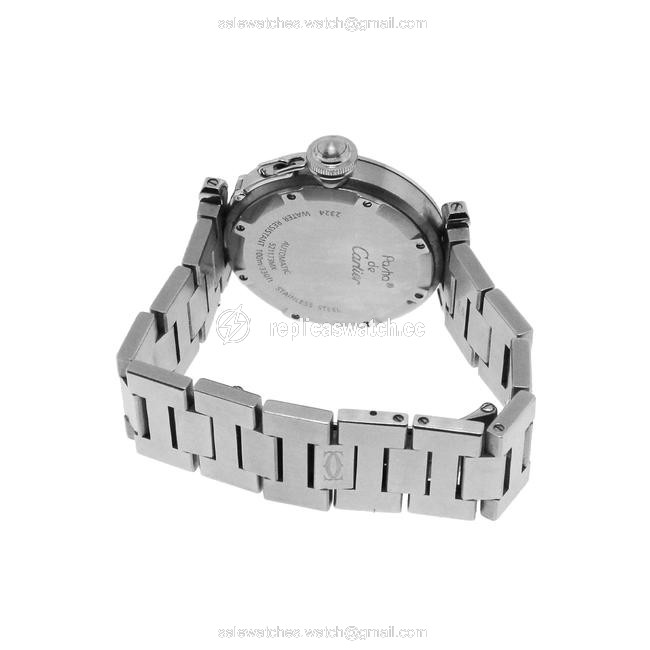 Cartier Silver Pink Pasha 35mm Dial Steel Ladies Watch Cartier Silver Pink Pasha 35mm Dial Steel Ladies Watch