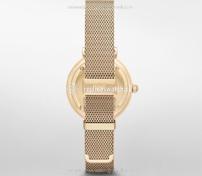 Emporio Armani Yellow Gold Retro Quartz Womens Ar1957 Watch Emporio Armani Yellow Gold Retro Quartz Womens Ar1957 Watch
