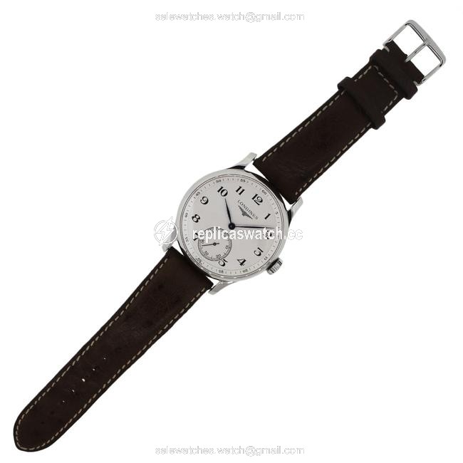 Longines White Black Stainless Steel Master Collection Leather Watch Longines White Black Stainless Steel Master Collection Leather Watch