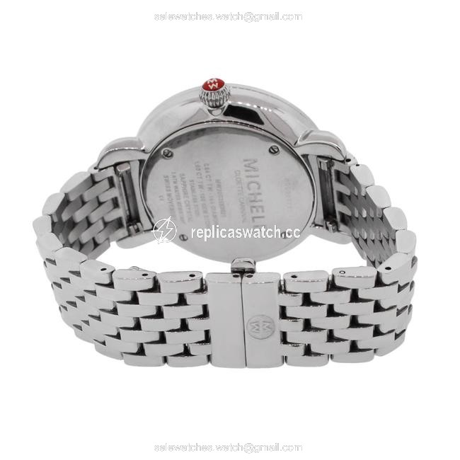 Michele Multicolor Cloette Mother Of Pearl Diamond Colored Stone Watch Michele Multicolor Cloette Mother Of Pearl Diamond Colored Stone Watch