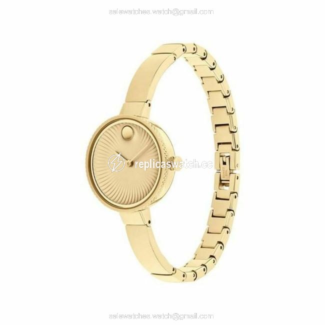 Movado Yellow Gold Womens Edge Tone Aluminum 3680021 Quartz Watch Movado Yellow Gold Womens Edge Tone Aluminum 3680021 Quartz Watch