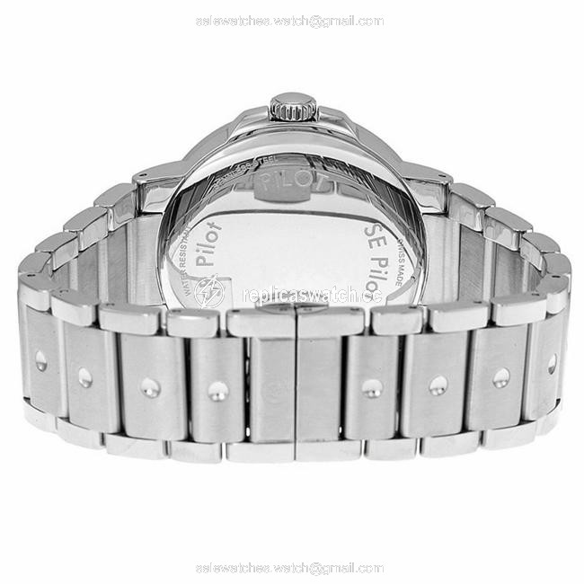 Movado Silver 0606761 Mens Se. Pilot Black Quartz Watch Movado Silver 0606761 Mens Se. Pilot Black Quartz Watch