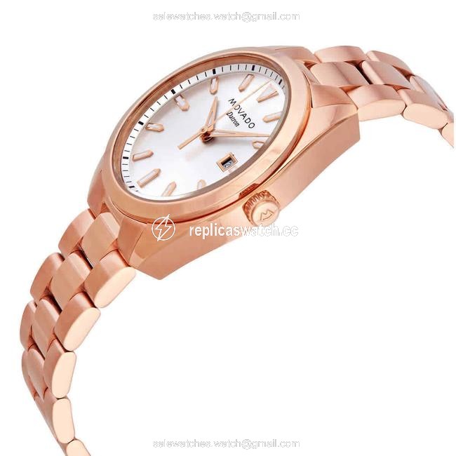 Movado Rose Gold-tone Heritage-datron Quartz Ladies 3650039 Watch Movado Rose Gold-tone Heritage-datron Quartz Ladies 3650039 Watch