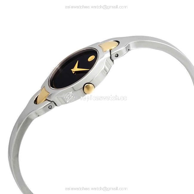 Movado Silver Kara Quartz Black Dial Ladies 0606948 Watch Movado Silver Kara Quartz Black Dial Ladies 0606948 Watch