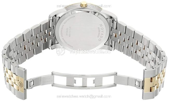 Movado Two Tone Museum Classic 0606899 Black Dial 40mm Swiss Made Quartz Mens Watch Movado Two Tone Museum Classic 0606899 Black Dial 40mm Swiss Made Quartz Mens Watch