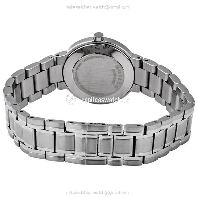 Movado Silver 0607280 Womens Stiri Black Quartz Watch Movado Silver 0607280 Womens Stiri Black Quartz Watch