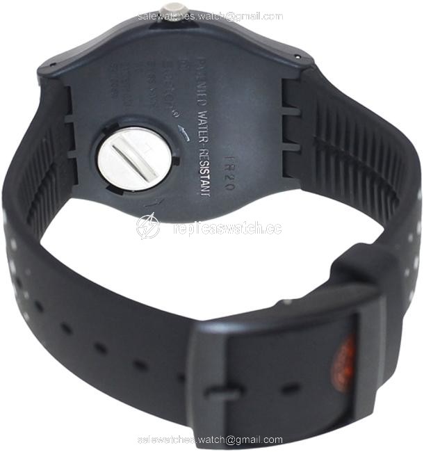 Swatch Black Unisex Casual Suoz400 Analog Watch Swatch Black Unisex Casual Suoz400 Analog Watch