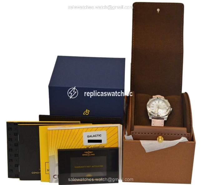 Breitling Silver Galactic 36 A3733053/A716-239x Ladies Diamond Mop 36mm Watch Breitling Silver Galactic 36 A3733053/A716-239x Ladies Diamond Mop 36mm Watch