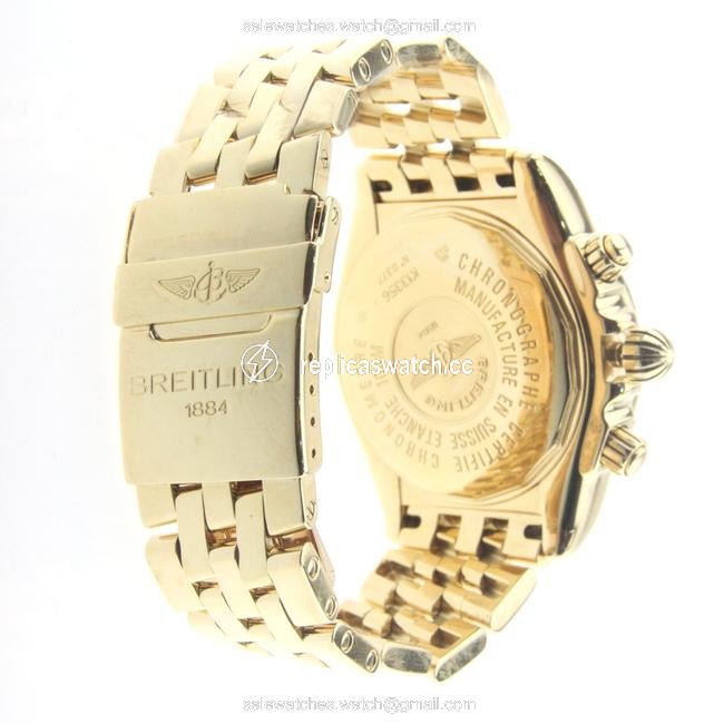 Breitling Yellow Gold Chrono Evolution Watch Breitling Yellow Gold Chrono Evolution Watch