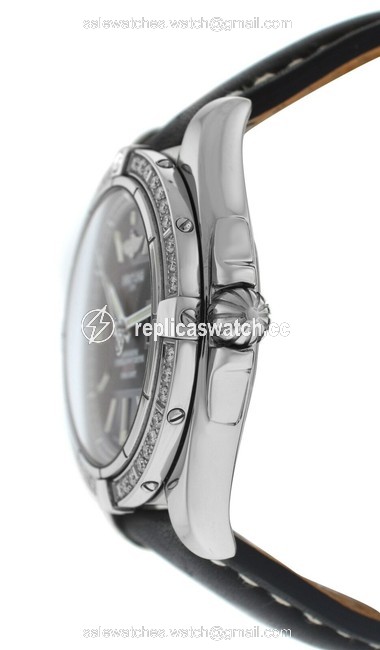 Breitling Silver Galactic 41 A49350la/Ba07-429x Unisex Diamond Steel 41mm Watch Breitling Silver Galactic 41 A49350la/Ba07-429x Unisex Diamond Steel 41mm Watch