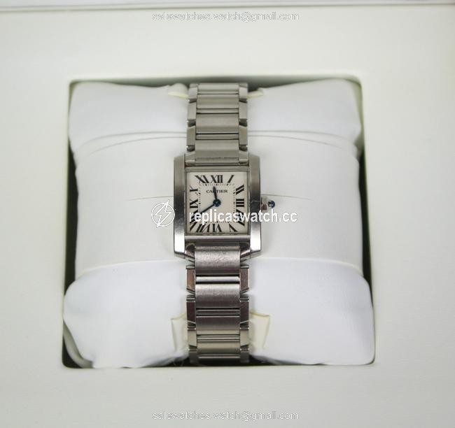 Cartier Silver Womens Tank Square Watch Cartier Silver Womens Tank Square Watch