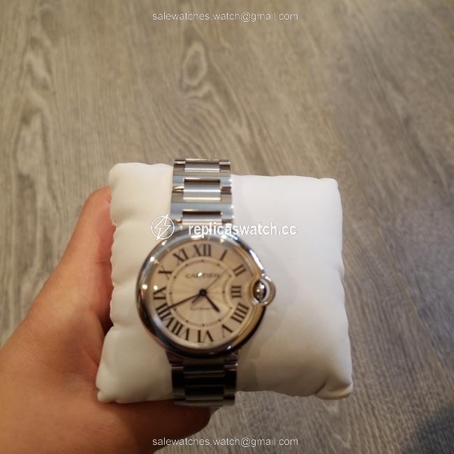 Cartier Silver Ballon Bleu Watch Cartier Silver Ballon Bleu Watch