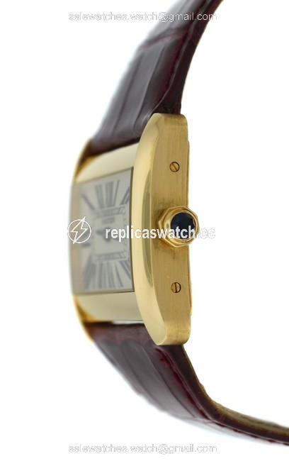 Cartier Gold Divan 2602 Unisex Large 18k Rose Quartz 38mm Watch Cartier Gold Divan 2602 Unisex Large 18k Rose Quartz 38mm Watch