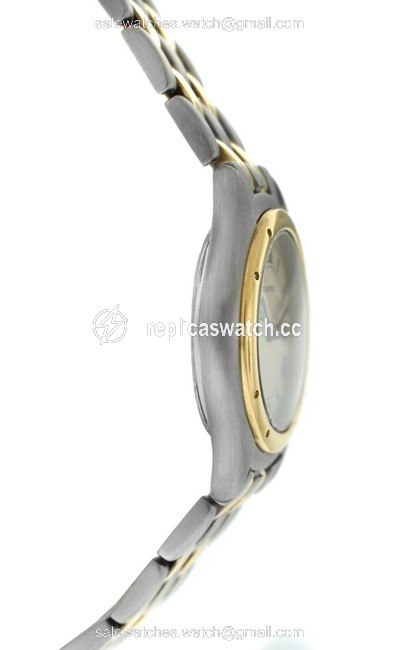 Cartier Silver Panthere Cougar 119000r Ladies Gold Steel Two Row Quartz 26mm Watch Cartier Silver Panthere Cougar 119000r Ladies Gold Steel Two Row Quartz 26mm Watch