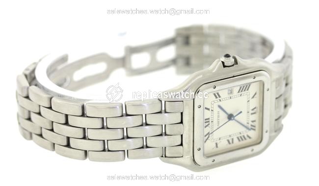 Cartier Stainless Steel Roman Panthere Quartz Silver Dial 32mm 1300 Watch Cartier Stainless Steel Roman Panthere Quartz Silver Dial 32mm 1300 Watch