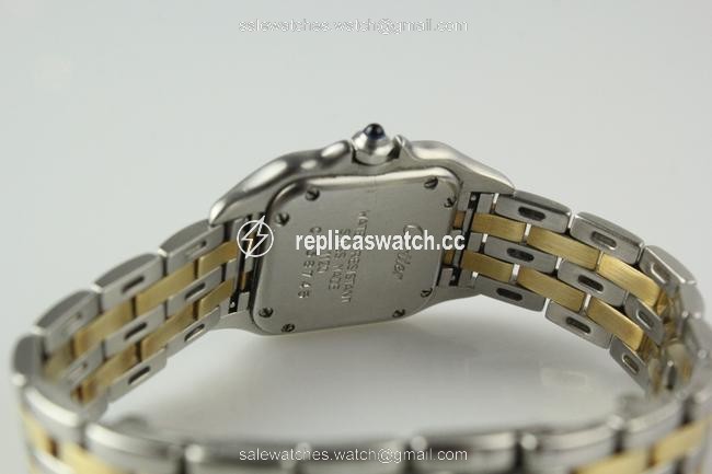 Cartier Silver and Gold Panthere Watch Cartier Silver and Gold Panthere Watch