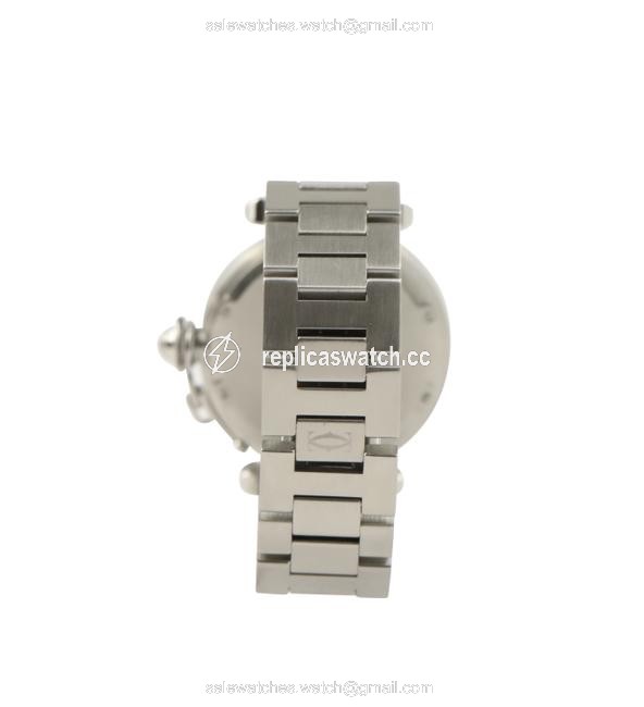 Cartier Silver Pasha Stainless Steel Watch Cartier Silver Pasha Stainless Steel Watch