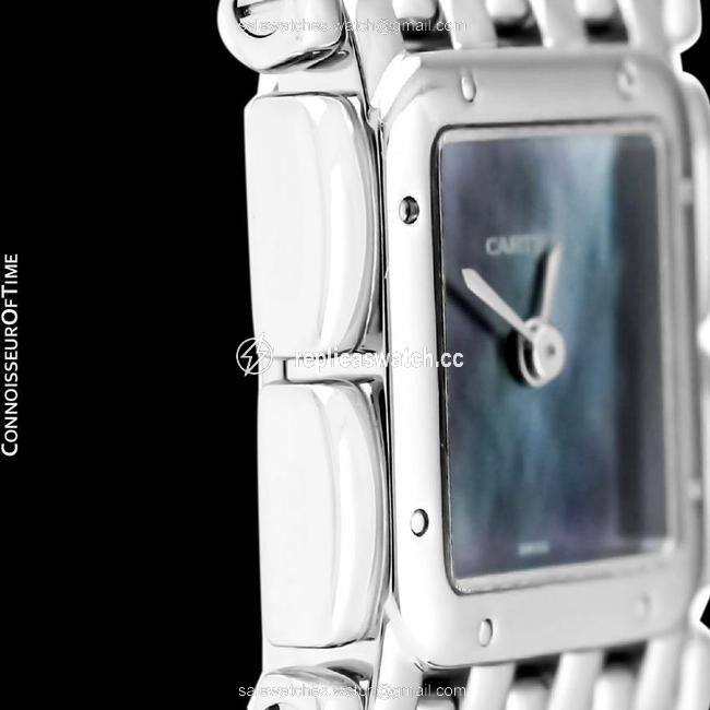 Cartier Dark Mother Of Pearl Ruban Ladies Quartz Bracelet with Blue Mop Dial Watch Cartier Dark Mother Of Pearl Ruban Ladies Quartz Bracelet with Blue Mop Dial Watch