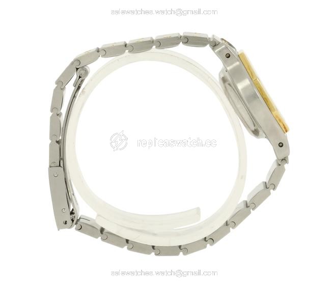 Cartier Silver Santos Octagaon - Stainless Steel and 18kt Yellow Gold Watch Cartier Silver Santos Octagaon - Stainless Steel and 18kt Yellow Gold Watch
