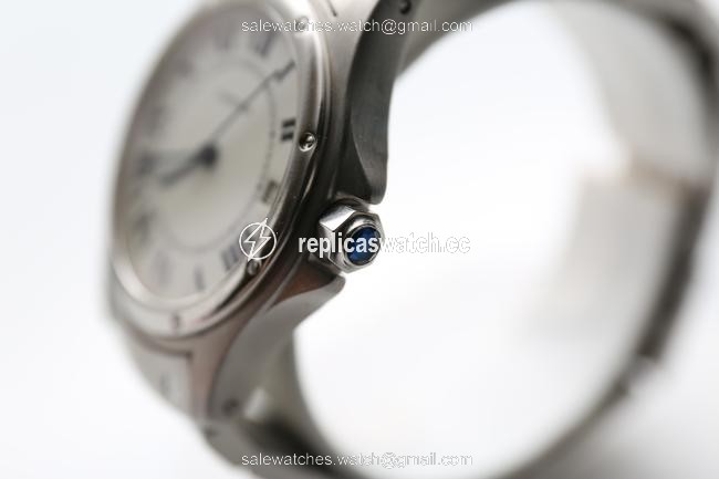 Cartier Silver Santos Ronde 1920 Watch Cartier Silver Santos Ronde 1920 Watch