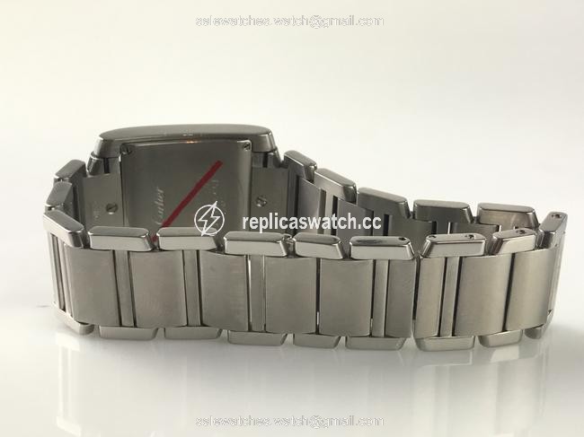 Cartier White Tank Francaise Midsize Stainless Steel Watch Cartier White Tank Francaise Midsize Stainless Steel Watch