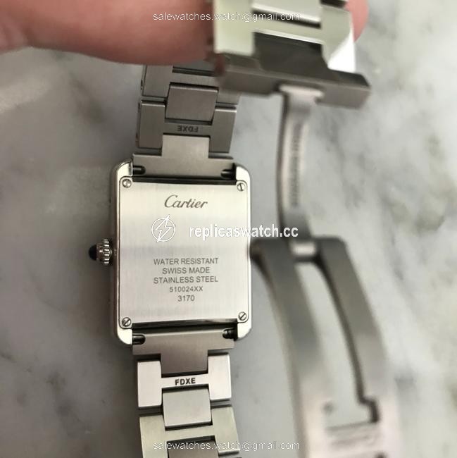 Cartier Stainless Tank Solo Watch Cartier Stainless Tank Solo Watch