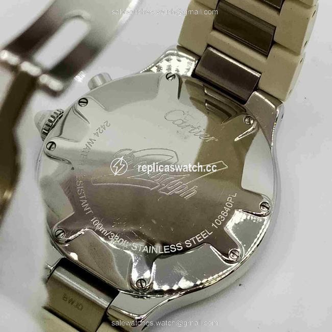 Cartier Silver 2424 Chronoscaph 35mm 860600 Watch Cartier Silver 2424 Chronoscaph 35mm 860600 Watch