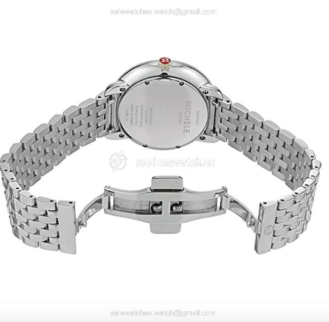Michele Silver Womens Serein Swiss-quartz with Stainless-steel Strap Watch Michele Silver Womens Serein Swiss-quartz with Stainless-steel Strap Watch