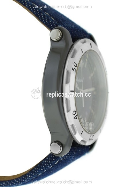 Chopard Black Silver Happy Sport 28/8507 Unisex Limited Edition Ceramic Diamond Watch Chopard Black Silver Happy Sport 28/8507 Unisex Limited Edition Ceramic Diamond Watch