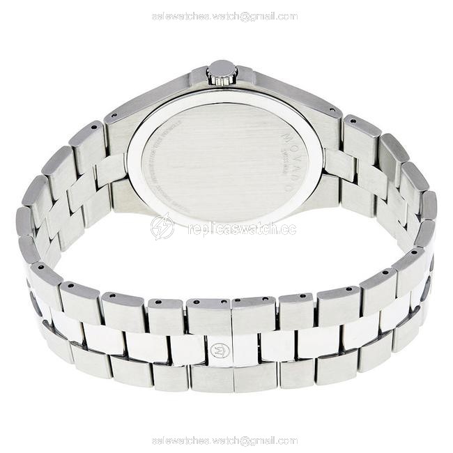 Movado Black Classic Dial Stainless Steel Bracelet Mens Watch Movado Black Classic Dial Stainless Steel Bracelet Mens Watch