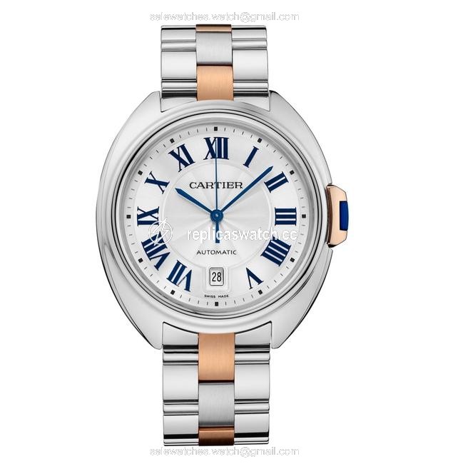 Cartier Multi- Color Cl¨¦ De Mens 40 Mm 18k Pink Gold Steel W2cl0002 Watch Cartier Multi- Color Cl¨¦ De Mens 40 Mm 18k Pink Gold Steel W2cl0002 Watch