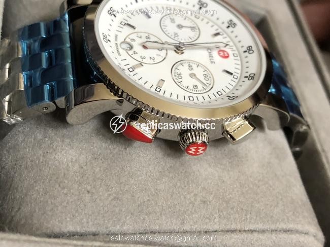 Michele Silver Sport Sail White Dial Watch Michele Silver Sport Sail White Dial Watch