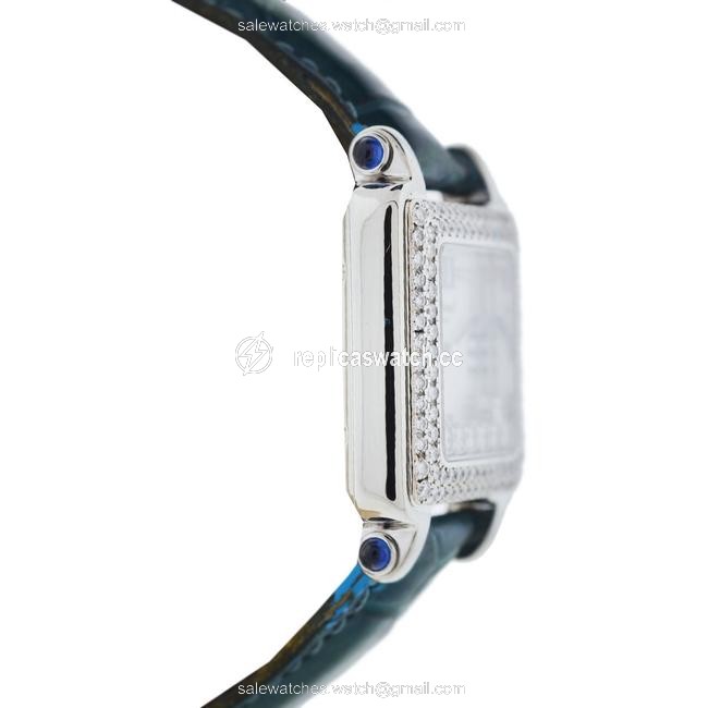Chopard Blue Happy Sport Square Floating Diamonds Ladies Watch Chopard Blue Happy Sport Square Floating Diamonds Ladies Watch