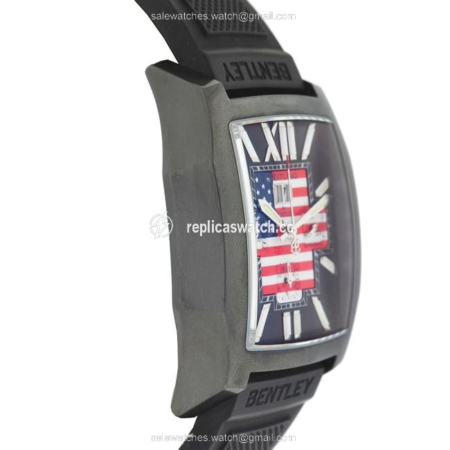 Breitling Black Bentley M44365 United We Stand Stainless Steel Mens Watch Breitling Black Bentley M44365 United We Stand Stainless Steel Mens Watch