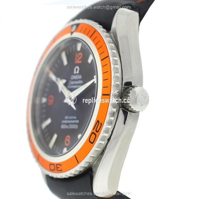 Omega Black Seamaster Planet Ocean Orange Bezel Mens Watch Omega Black Seamaster Planet Ocean Orange Bezel Mens Watch