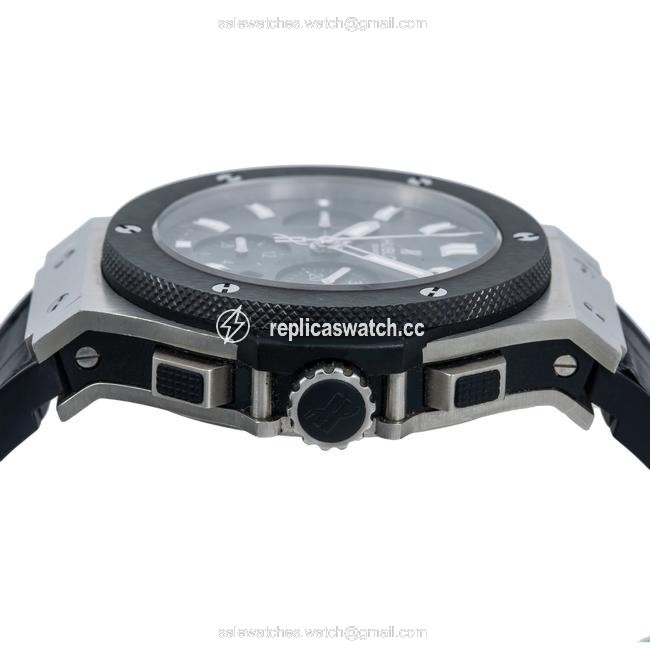Hublot Black Big Bang 301.sm 44mm Dial with Leather Bracelet Watch Hublot Black Big Bang 301.sm 44mm Dial with Leather Bracelet Watch