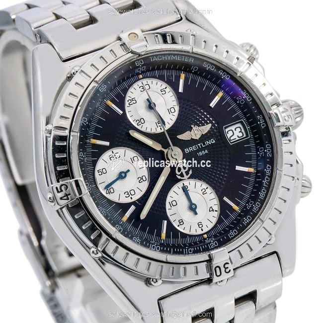 Breitling Black Chronomat A13050 40.5mm Dial with Stainless Steel Brac Watch Breitling Black Chronomat A13050 40.5mm Dial with Stainless Steel Brac Watch