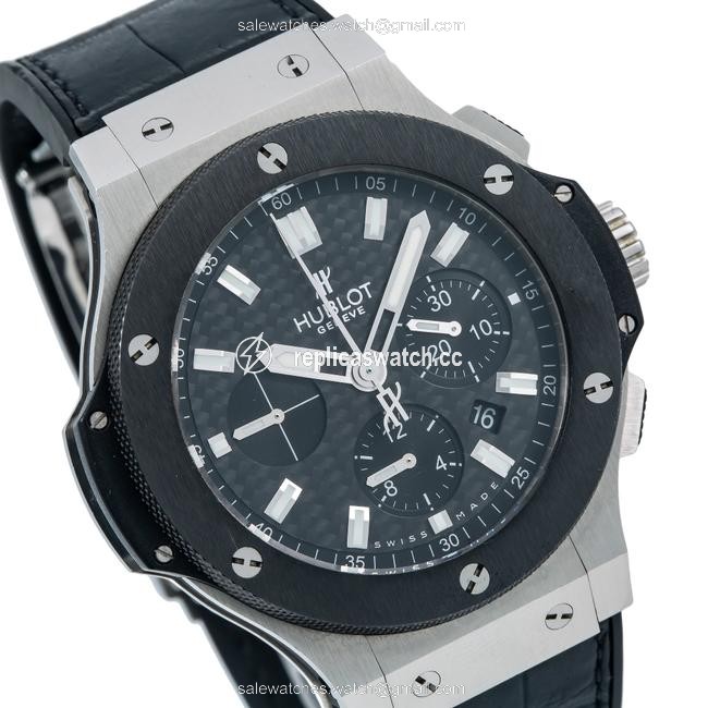 Hublot Black Big Bang 301.sm.1770.rx 44mm Dial with Leather Bracelet Watch Hublot Black Big Bang 301.sm.1770.rx 44mm Dial with Leather Bracelet Watch