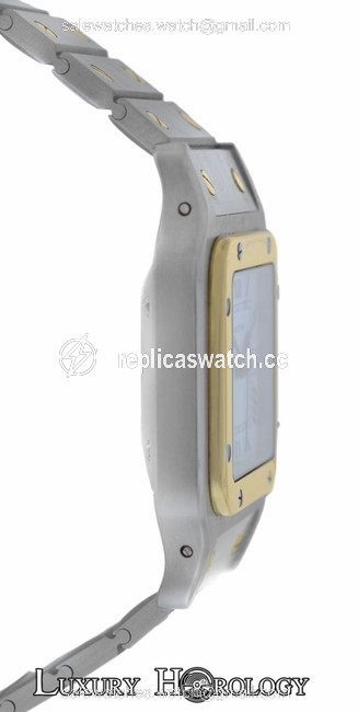 Cartier Mint Mens Unisex Santos Galbee 18k Gold Date 29mm Watch Cartier Mint Mens Unisex Santos Galbee 18k Gold Date 29mm Watch