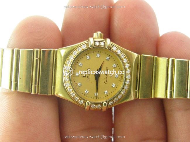 Omega Yellow Gold Constellation Brushed 24mm Ladies Ref 1167.15.00 Watch Omega Yellow Gold Constellation Brushed 24mm Ladies Ref 1167.15.00 Watch