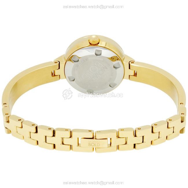 Movado Gold Plated Stainless Bangle Bracelet Diamond Dial 3600322 Swiss Watch Movado Gold Plated Stainless Bangle Bracelet Diamond Dial 3600322 Swiss Watch