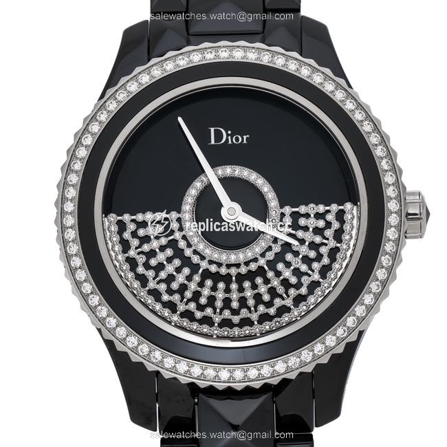 Dior Black Ceramic Diamond Viii Placed Vendome Grand Bal Cd124be3 Womens Wristwatch 38 Mm Watch Dior Black Ceramic Diamond Viii Placed Vendome Grand Bal Cd124be3 Womens Wristwatch 38 Mm Watch