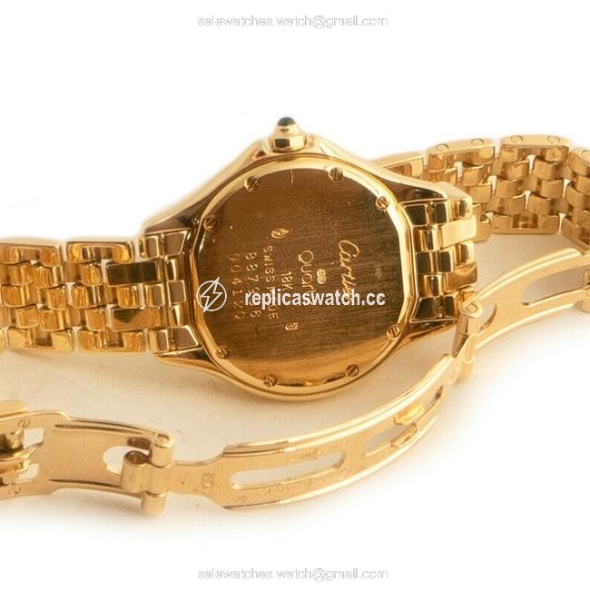 Cartier Yellow Gold 18kt Bracelet Cougar Watch Cartier Yellow Gold 18kt Bracelet Cougar Watch