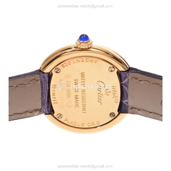 Cartier White Gold Plated Stainless Steel Quartz Must Trinity Vermeil Womens Wristwatch 26 Mm Watch Cartier White Gold Plated Stainless Steel Quartz Must Trinity Vermeil Womens Wristwatch 26 Mm Watch